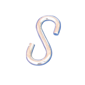 Steel barrier chain links | S-hook | galvanized and white coated